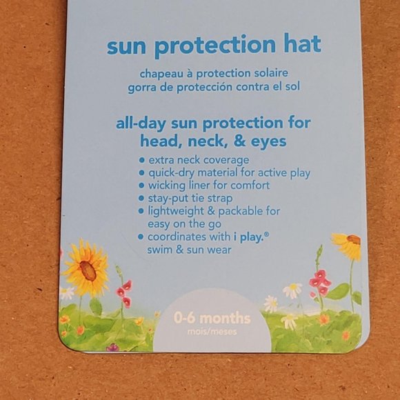 I-Play Sun Protection Hat 0-6 Months Green - Picture 11 of 12